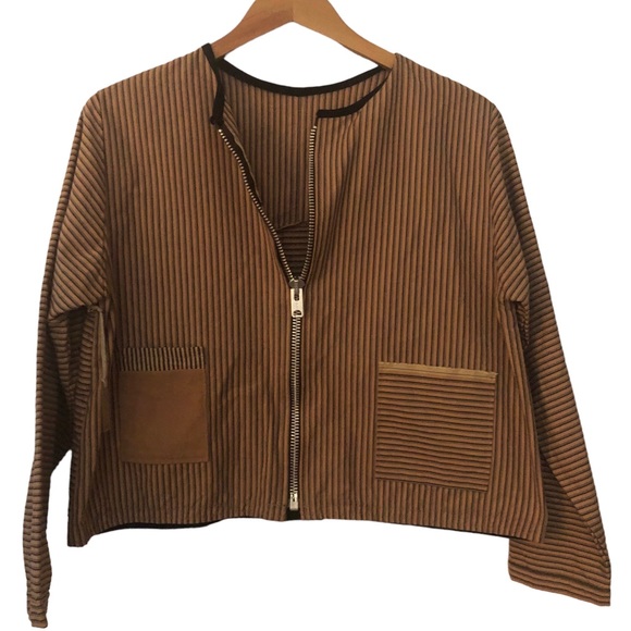 COREY & CO jacket cotton zip up pockets hand made exclusive store in Maine - Picture 4 of 13